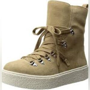 J/SLIDES NYC J Slides Suede Faux Fur Lined Bolt Boots Size 9